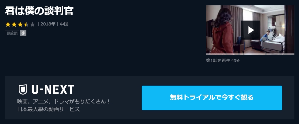 君は僕の談判官　U-NEXT